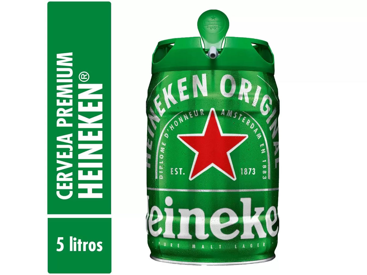 Cerveja Heineken não Retornável Pilsen Barril 5L
