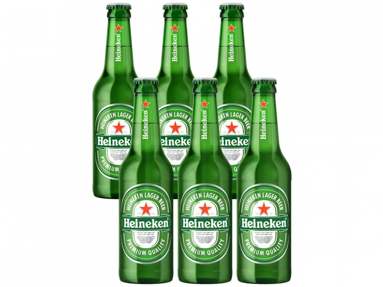 Cerveja Heineken Puro Malte Lager Premium - Long Neck 24 Garrafas de 330ml