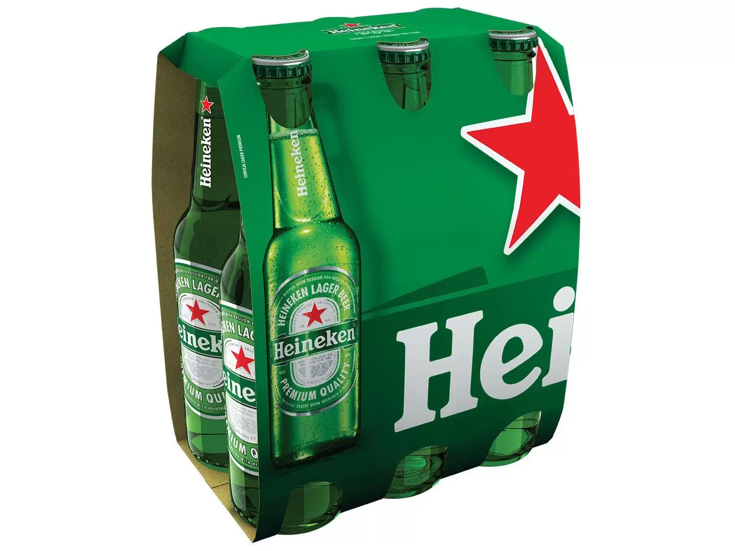Cerveja Heineken Puro Malte Lager Premium - Long Neck 24 Garrafas de 330ml
