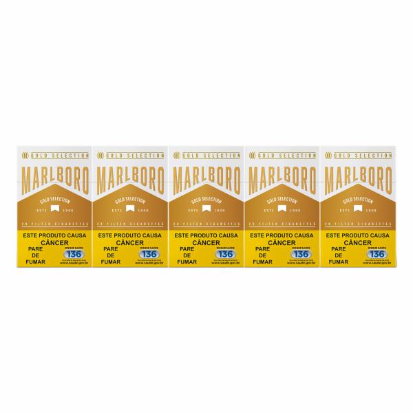 Cigarro Marlboro Gold Selection Box - Pack com 10 Unidades