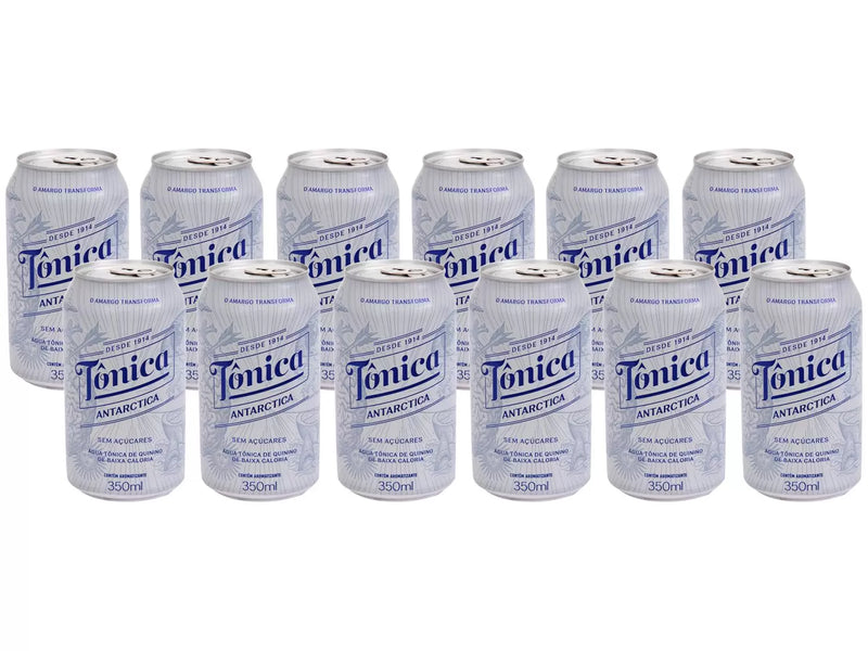 Água Tônica Antarctica Zero Açúcares - 350ml 12 Unidades