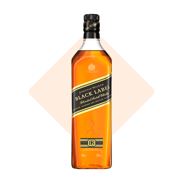 Whisky Johnnie Walker Black Label Escocês 12 anos- 1L