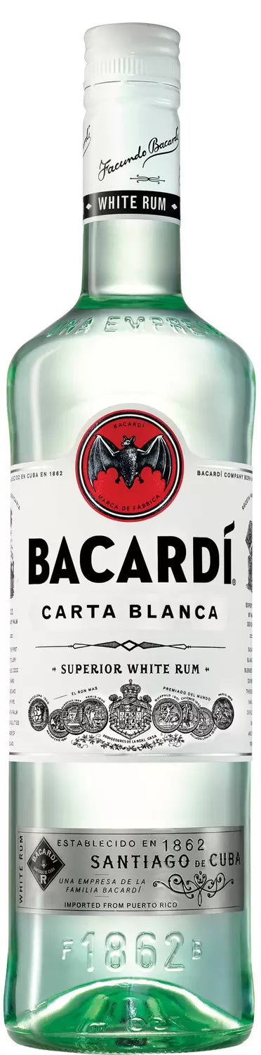 Rum Bacardi Carta Blanca 980Ml