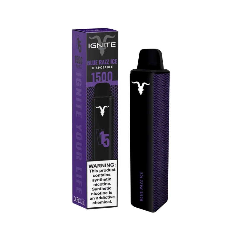 Pod Descartável - Ignite V15 Blue Razz Ice - 1500puffs