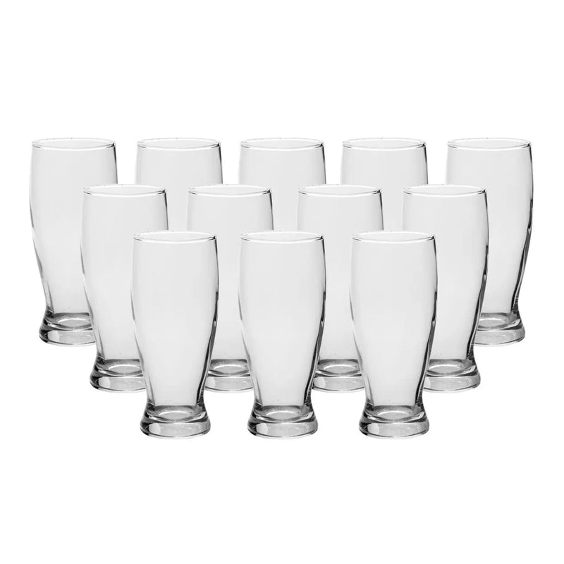 Kit 12 Copo Chopp Transparente 350ml Taça Tulipa Bar Cerveja - 123UTIL