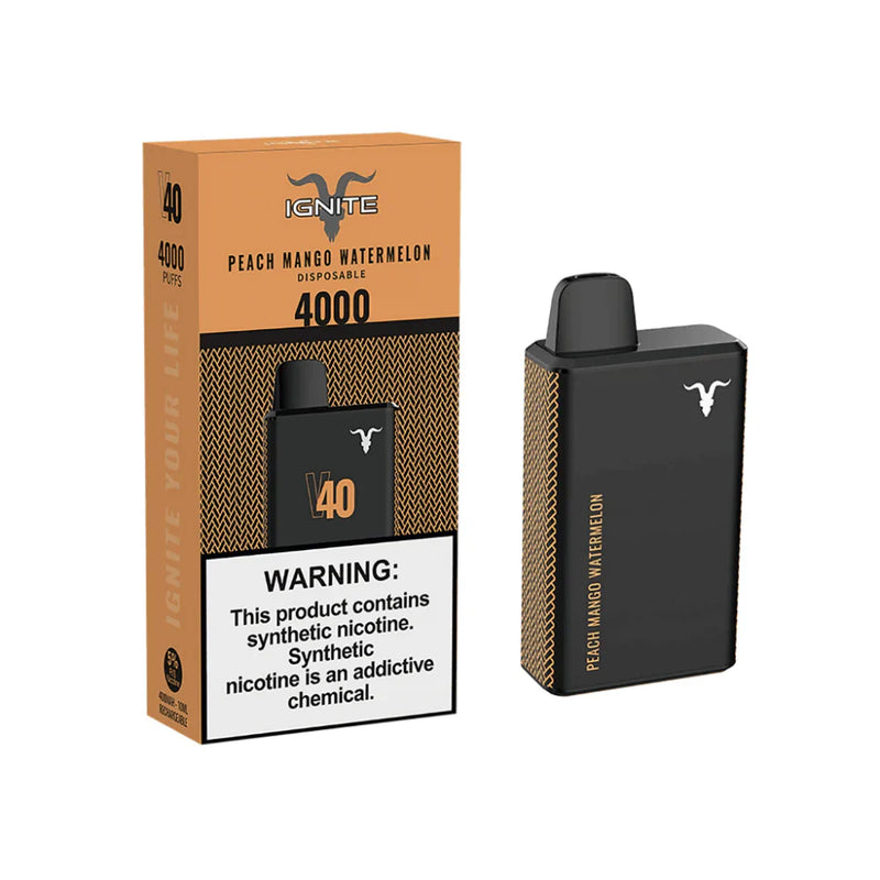 Pod Descartável - Ignite V40 Peach Mango Watermelon - 4000puffs