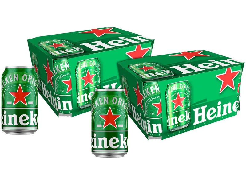 Cerveja Heineken Lager - Pack 24 Latas de 350ml