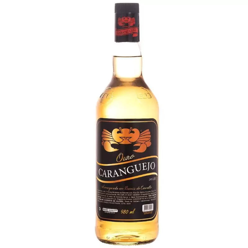 Cachaça Caranguejo Ouro 980ml