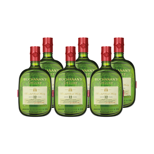 Combo Whisky Buchanan's Deluxe Aged 12 Years 750ML - 6 Unidades