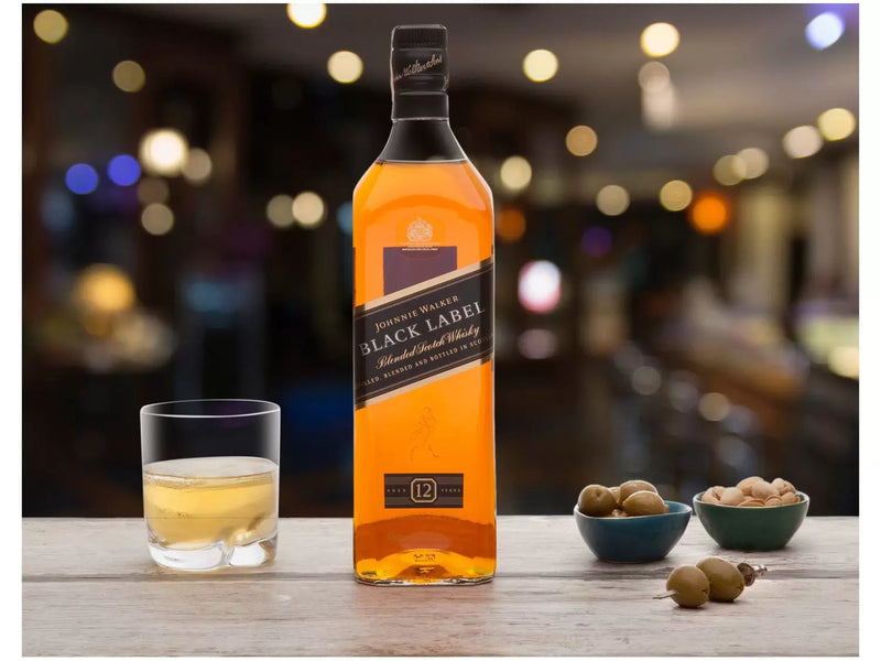 Whisky Johnnie Walker Black Label Escocês 12 anos- 1L