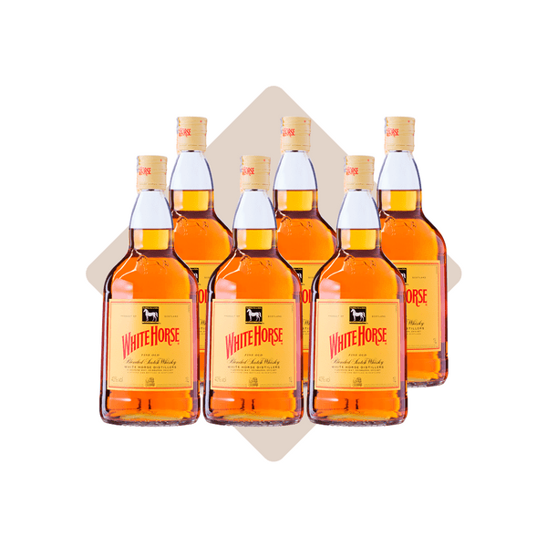 Combo Whisky White Horse Fine Old Escocês 1L - 6 Unidades