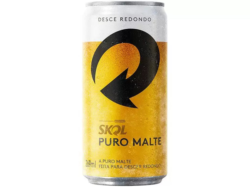 Cerveja Skol Puro Malte Lager 269ml - 15 Unidades