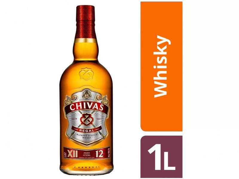 Whisky Escocês Chivas Regal 12 anos 1L