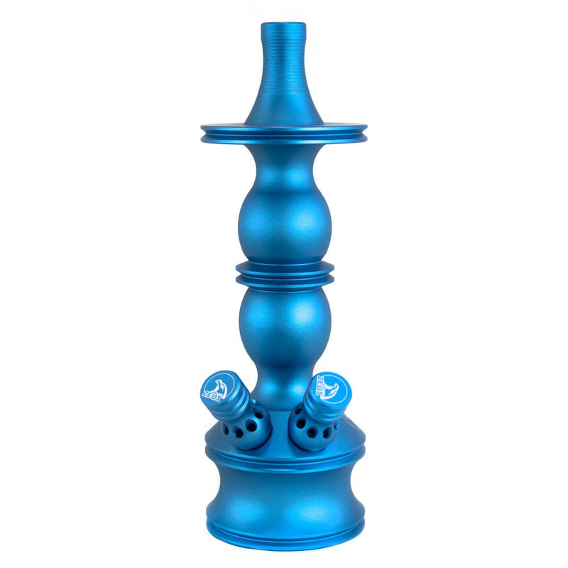 Stem Narguile Pequeno Zeus Single Azul Bebê fosco dois respiros