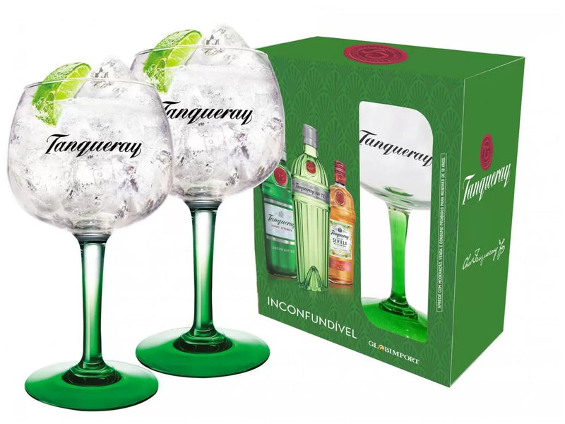Jogo de Taças para Gin Vidro 600ml 2 Peças - Globimport Diageo Tanqueray