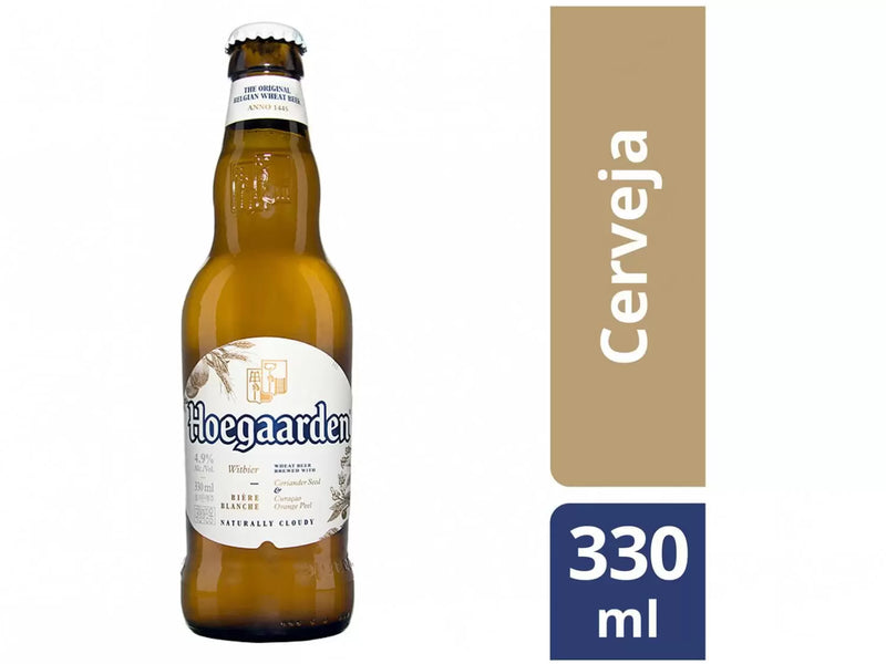 Cerveja Hoegaarden Wit Blanche Belga Witbier - Long Neck 330ml