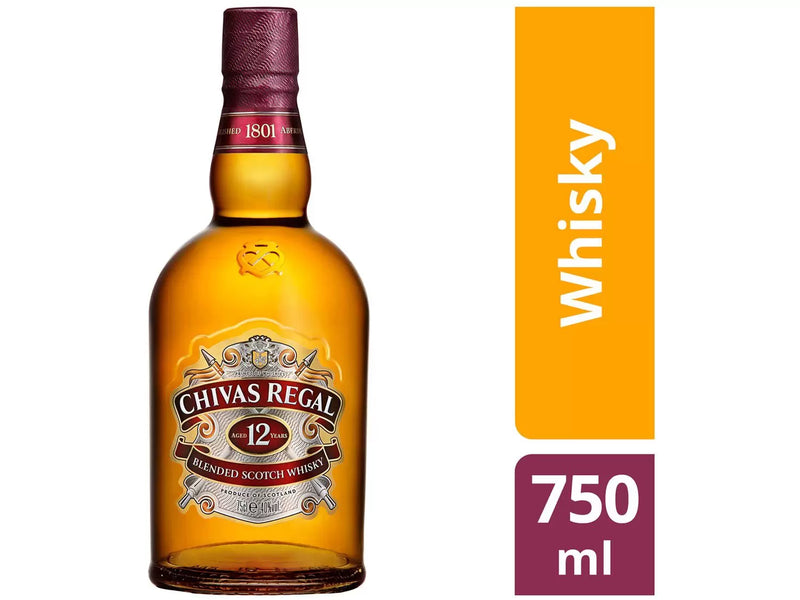 Whisky Escocês Chivas Regal 12 anos 750ml