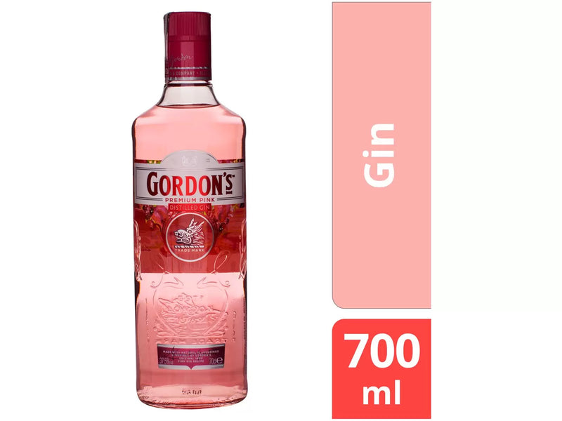 Gin Gordons Pink Rose Clássico e Seco 700ml