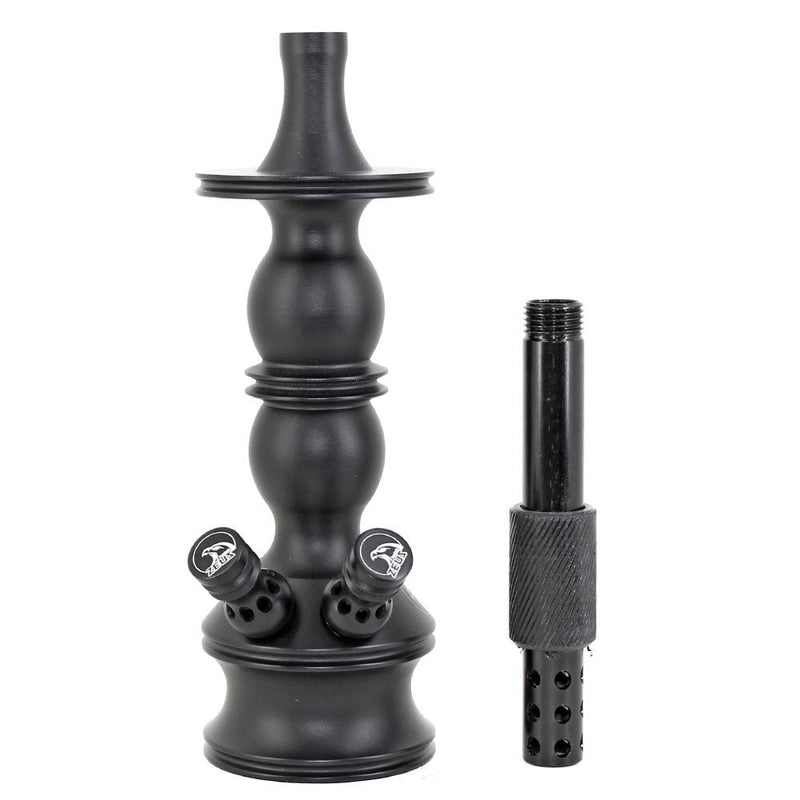 Stem Narguile Pequeno Zeus Single Black dois respiros