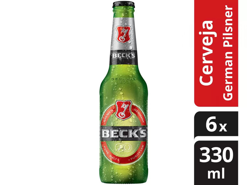 Cerveja Becks Bremen Germany Pilsner 6 Unidades - Long Neck 330ml