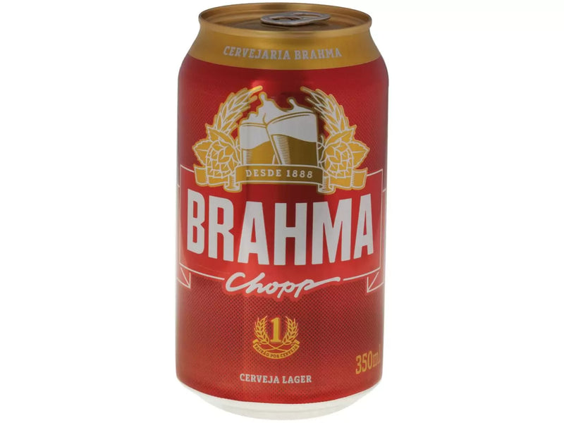 Cerveja Brahma Chopp Lager Pilsen 12 Unidades - Lata 350ml