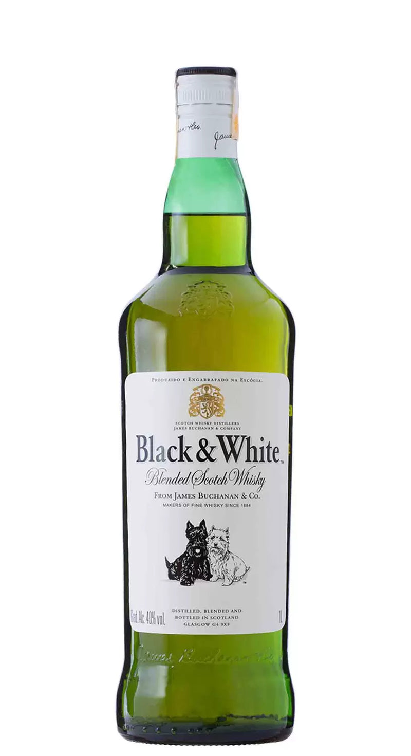 Combo 1 Whisky Black & White 1L + 4 energético Red Bull 250 ml