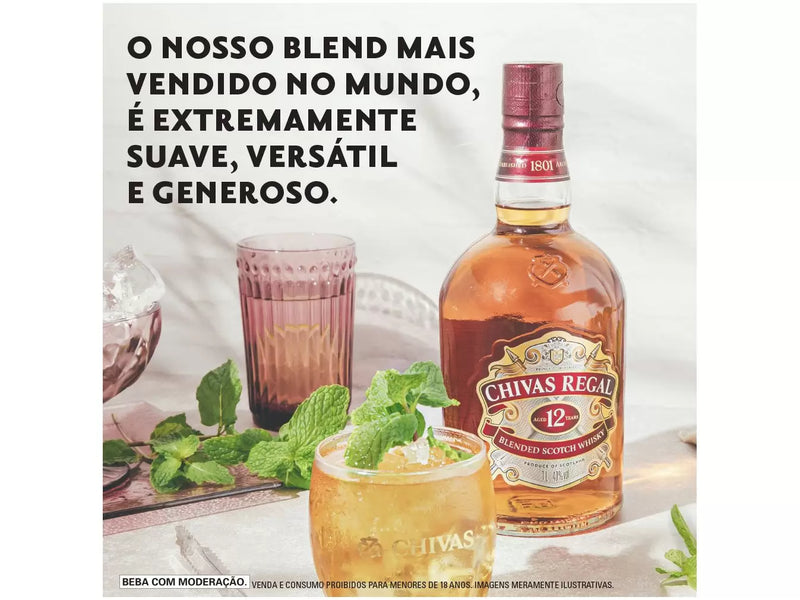 Whisky Escocês Chivas Regal 12 anos 750ml