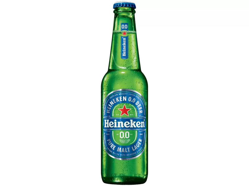 Cerveja Heineken 0.0 sem Álcool Puro Malte Pilsen - Lager 6 Garrafas Long Neck 330ml