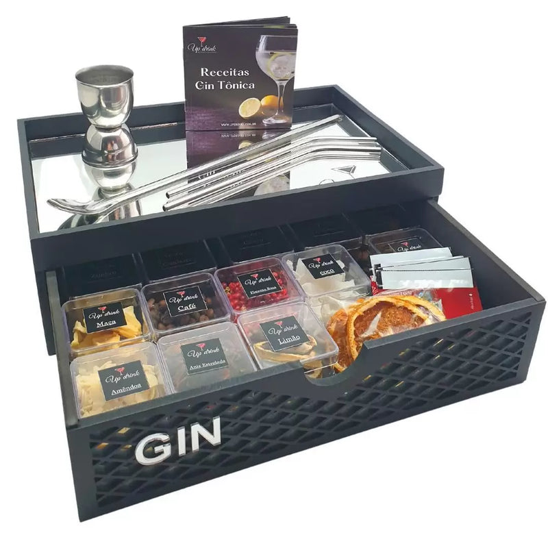 Kit Gin Tanqueray 750Ml + Kit Drink 14 Especiarias + Dosador - Up Drinks
