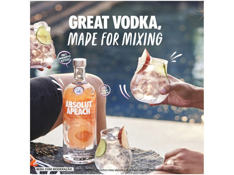 Vodka Sueca Absolut Apeach 750ml