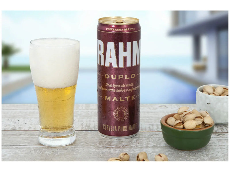 Cerveja Brahma Duplo Malte 12 Unidades - Lata 350ml