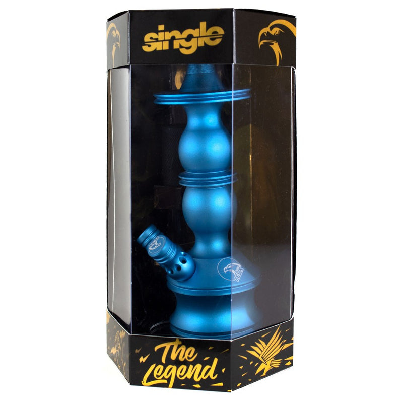 Stem Narguile Pequeno Zeus Single Azul Bebê fosco dois respiros