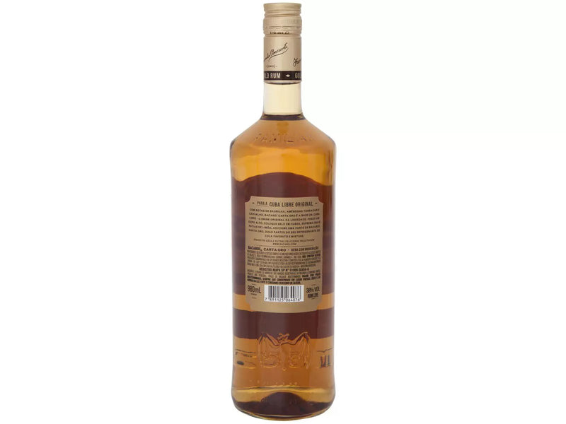 Rum Bacardi Carta Ouro 980ml