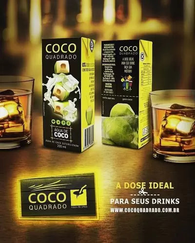 Água De Cocô Quadrado 27 Caixinhas 200ml - Atacado - Coco Quadrado