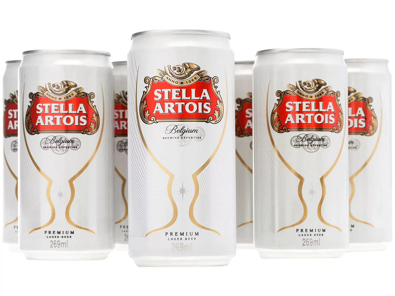 Cerveja Stella Artois 8 Unidades Lata - 269ml