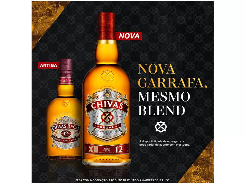 Whisky Escocês Chivas Regal 12 anos 1L