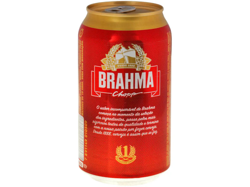 Cerveja Brahma Chopp Lager Pilsen 12 Unidades - Lata 350ml