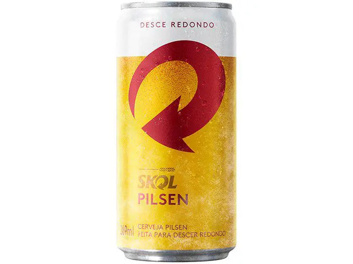 Cerveja Skol Pilsen Lager 15 Unidades Lata 269ml