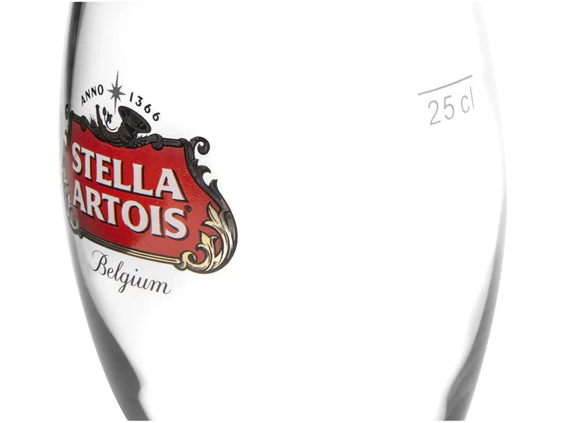 Jogo de Taças para Cerveja de Vidro 6 Peças - 250ml Ambev Stella Artois