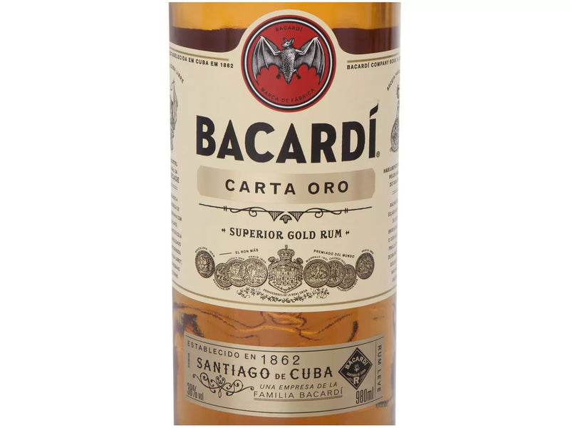 Rum Bacardi Carta Ouro 980ml