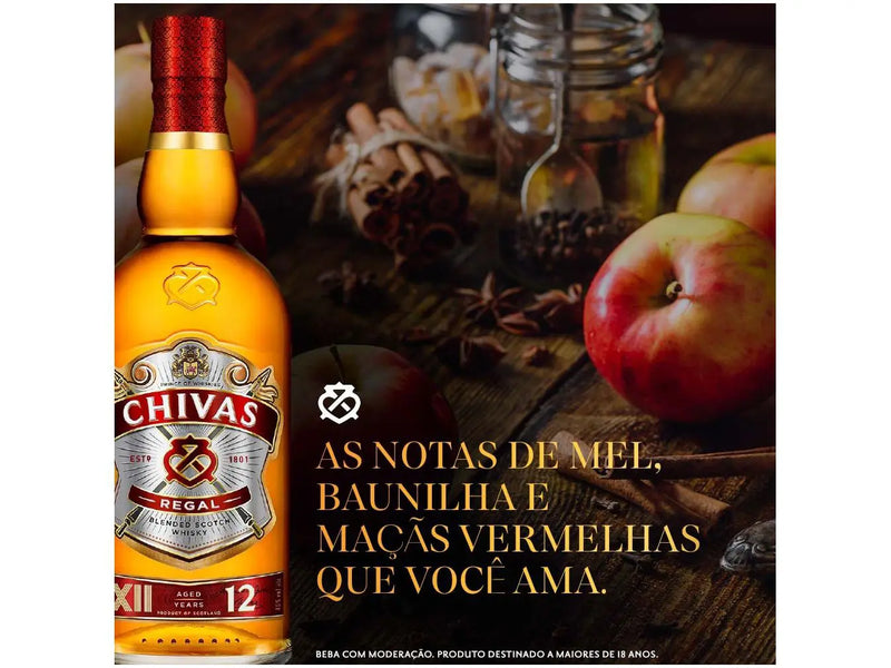 Whisky Escocês Chivas Regal 12 anos 1L