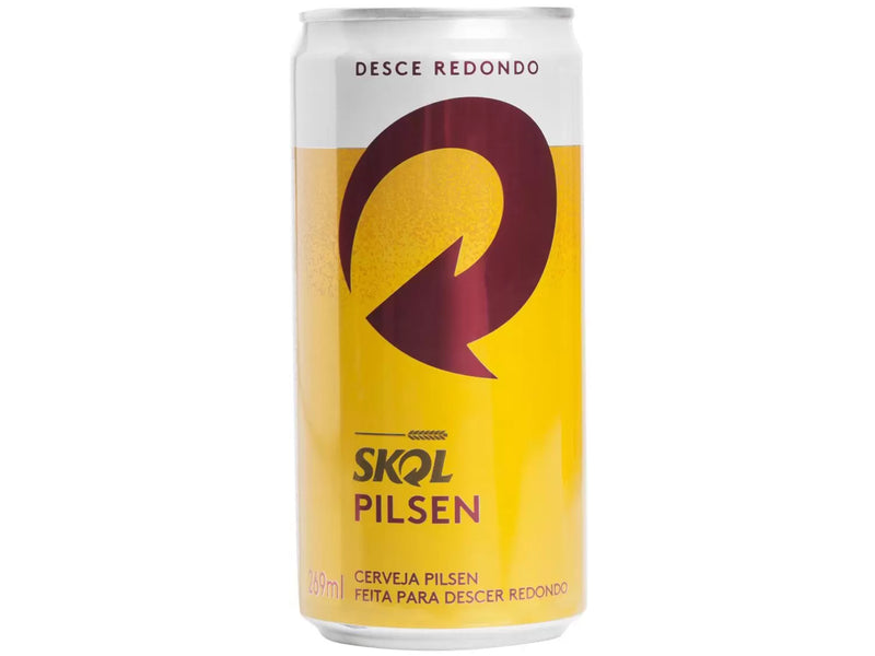 Cerveja Skol Pilsen Lager 15 Unidades Lata 269ml