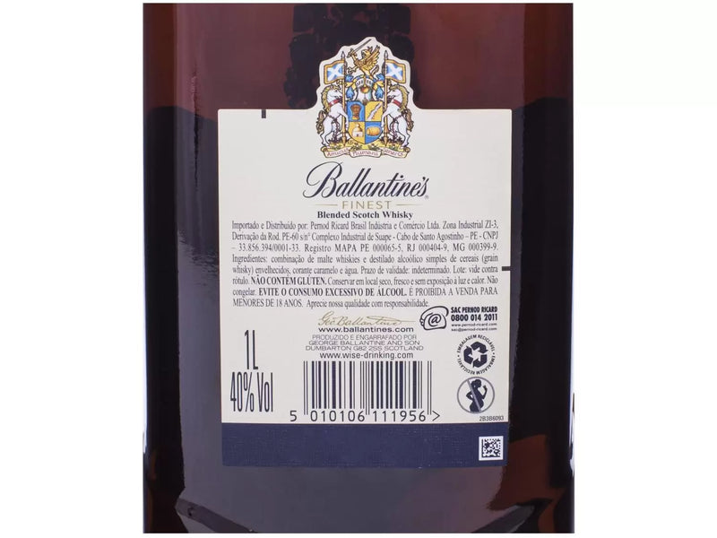 Whisky Ballantines Escocês Finest 1L