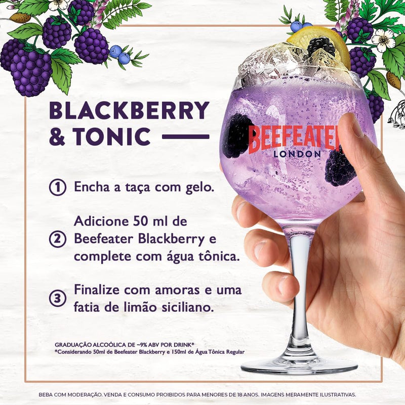 Gin Inglês Beefeater Blackberry Garrafa 700ml