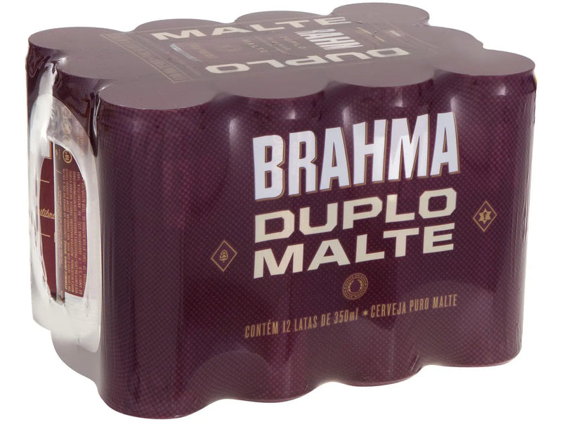 Cerveja Brahma Duplo Malte 12 Unidades - Lata 350ml