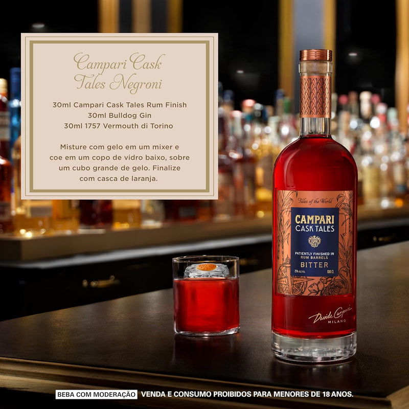 Campari Cask Tales Rum 1000ml - Edição Limitada