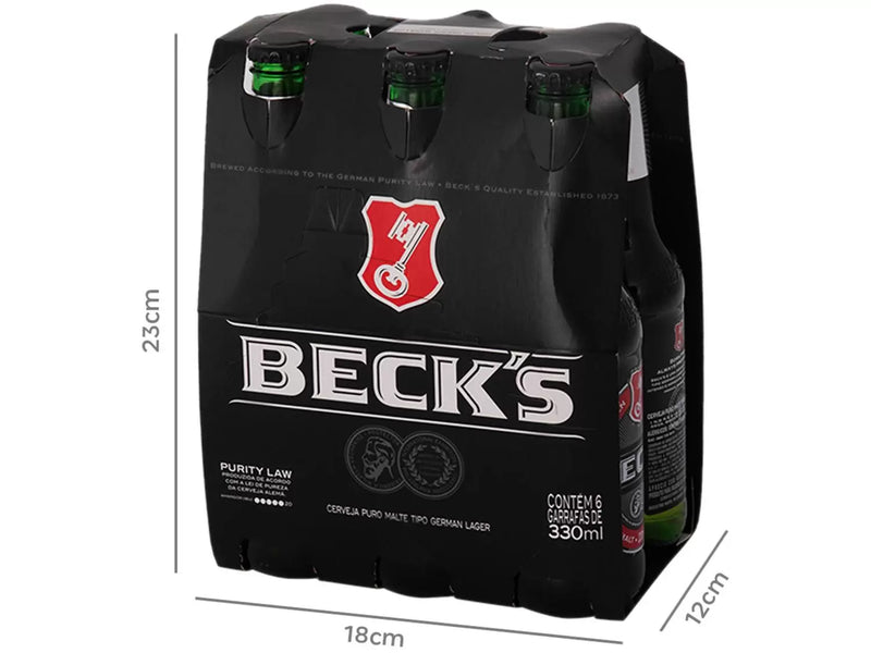 Cerveja Becks Bremen Germany Pilsner 6 Unidades - Long Neck 330ml