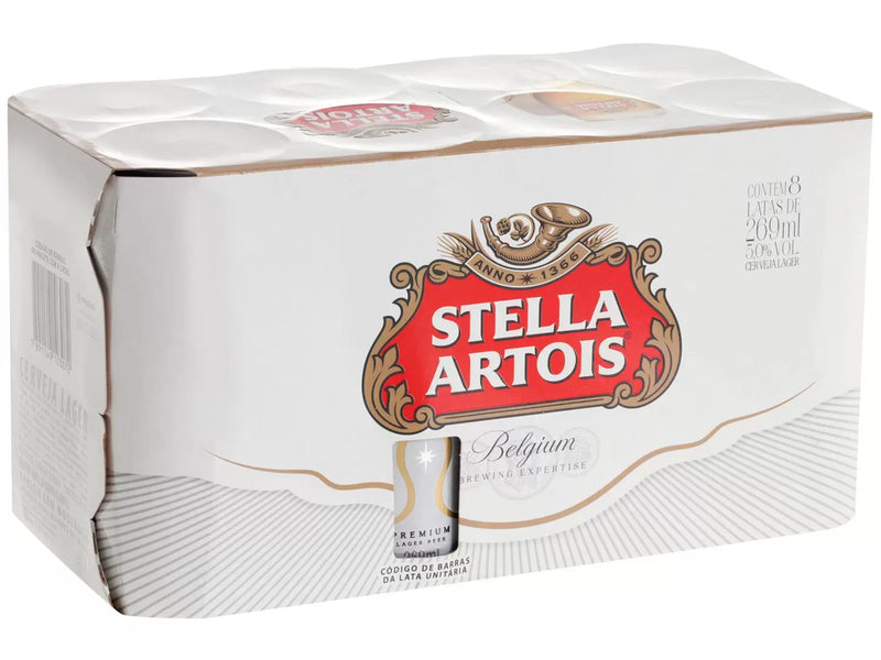 Kit Cerveja Stella Artois + Budweiser Lager - 16 Unidades 269ml