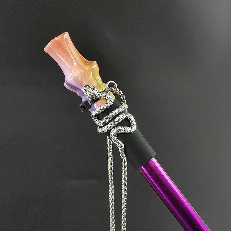 Bocal reutilizável do narguilé com cinta de corrente inoxidável shisha boca dicas da resina de silicone chicha narguille bocal da tubulação de água
