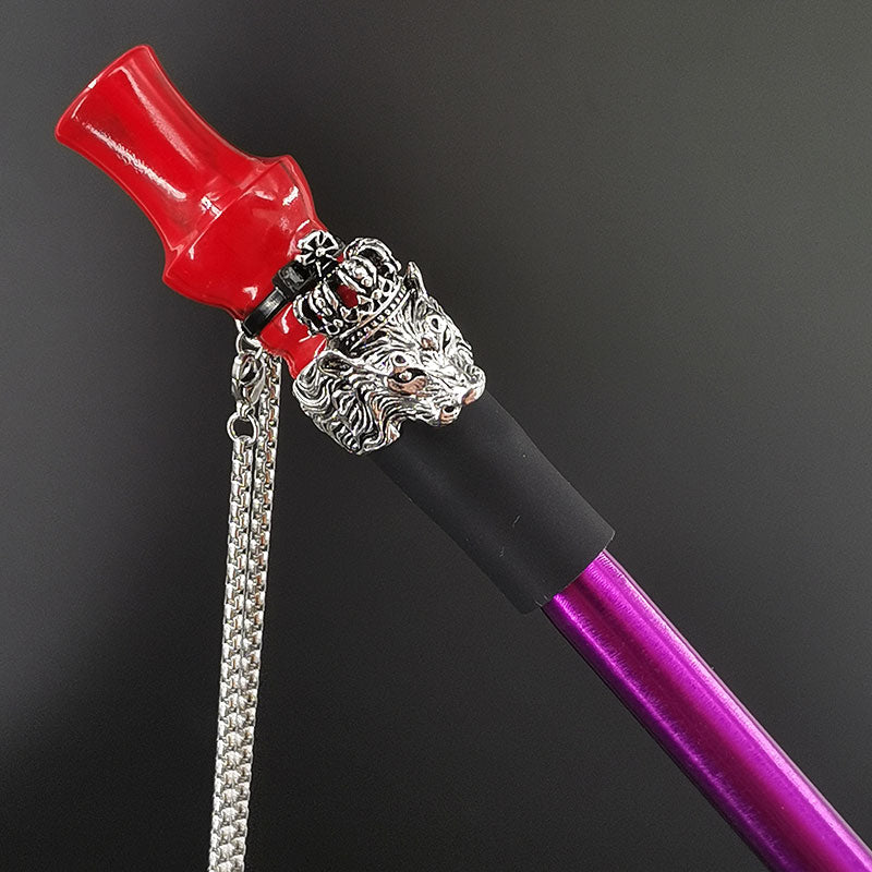 Bocal reutilizável do narguilé com cinta de corrente inoxidável shisha boca dicas da resina de silicone chicha narguille bocal da tubulação de água